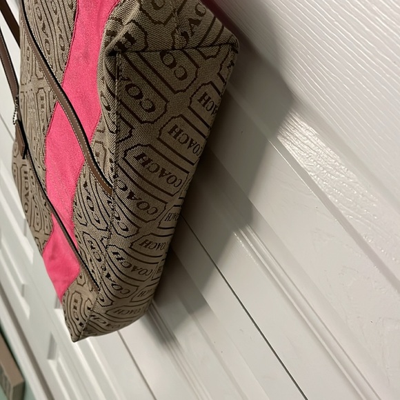 Coach handbag brown and pink shoulder bag - Picture 6 of 7